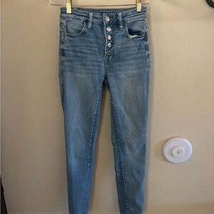 American Eagle Outfitters Light Blue High Rise Jeans
